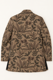 Camel Brown Floral Embroidered Achkan & Jodhpuri Set