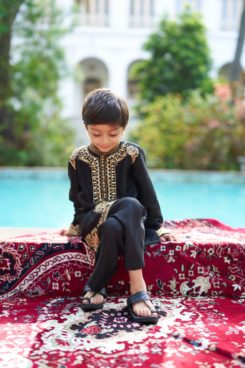Shahenshah Pure Silk Kurta Pajama Set