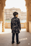 Ananatak Themed Embriodered Premium Velvet Sherwani Set - Funny Bones Clothings