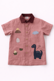 Ancient Valley Appliqué Handwork Premium Linen Coord Set - Funny Bones Clothings
