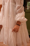 Aurora White Pure Organza Princess Dress - Funny Bones Clothings