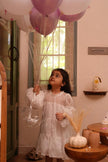 Aurora White Pure Organza Princess Dress - Funny Bones Clothings