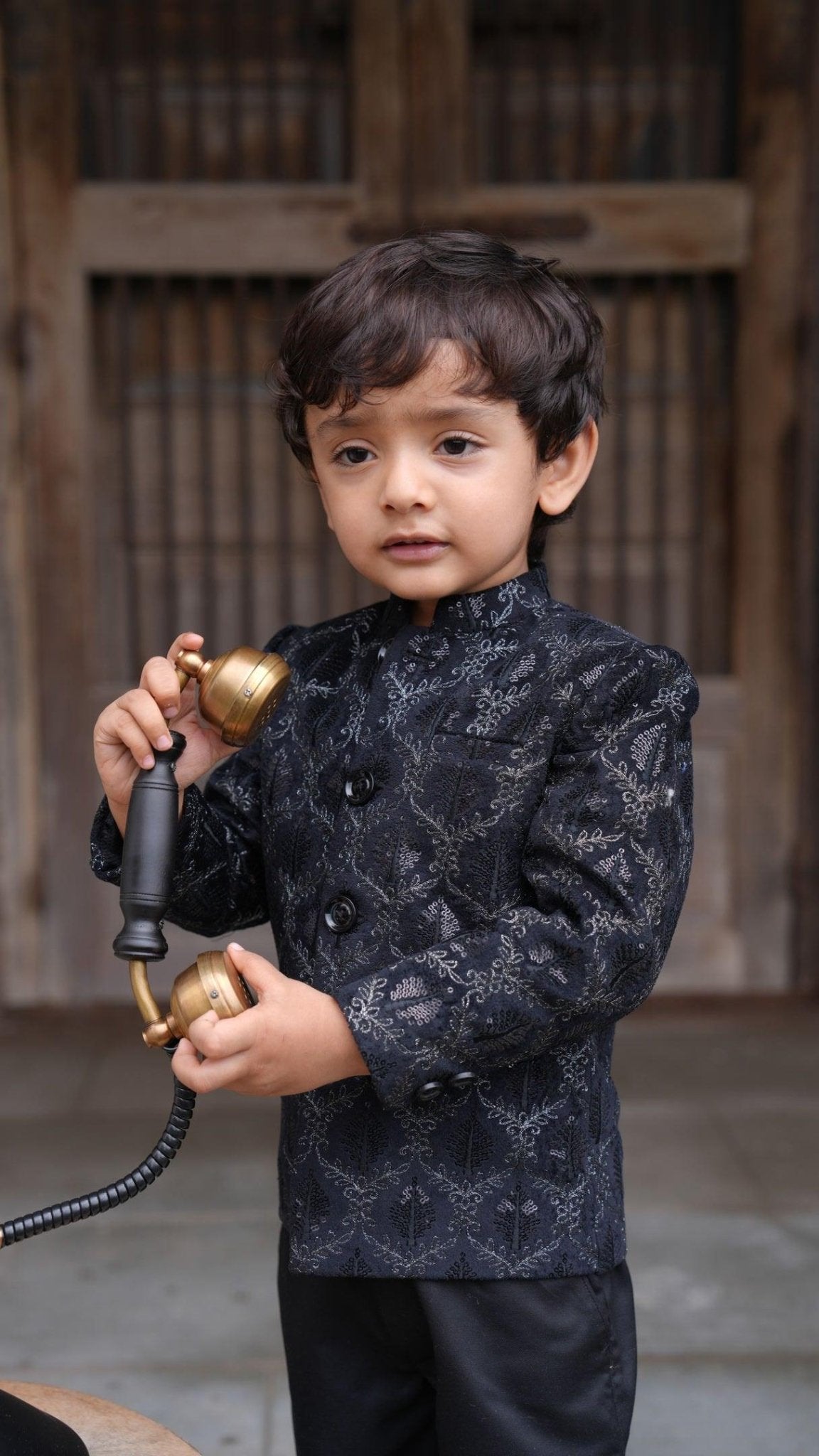 Beautiful Tree Work Premium Velvet Jodhpuri Bandgala with Pants - Funny Bones Clothings