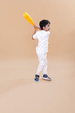 Box Pocket Pure Linen Co-ord (White Colour) - Funny Bones Clothings