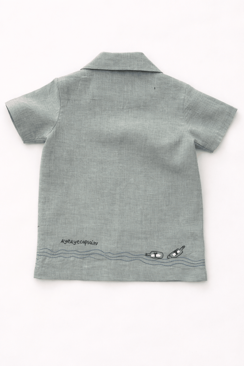 Captain & Crew Handwork Solid Premium Linen Coord Set - Funny Bones Clothings