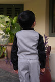 Champions’ Grey Ensemble Themed Waist Coat Set - Funny Bones Clothings