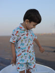 Checks and Skates Printed Pure Linen Premium Co-ords - Funny Bones Clothings