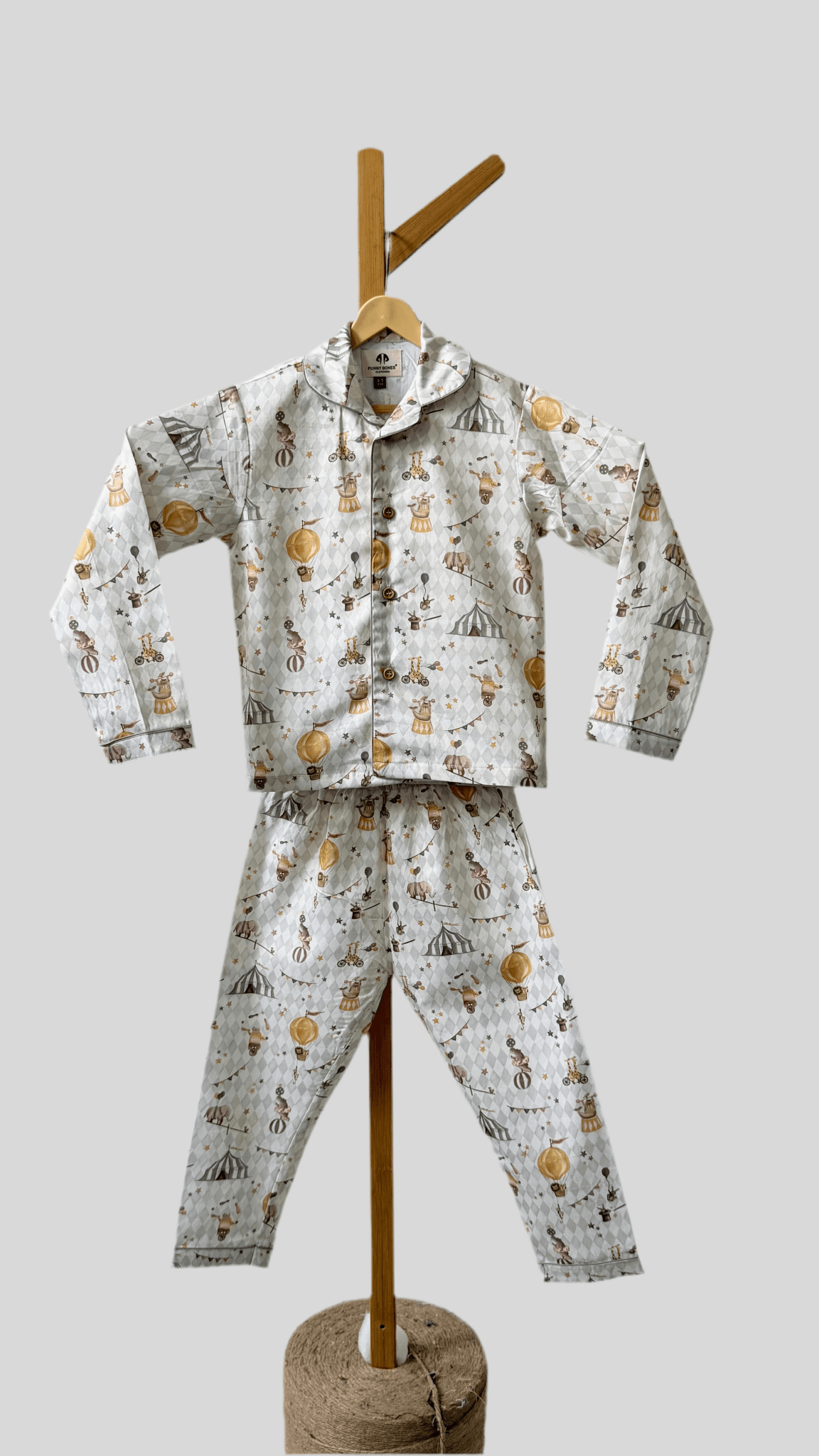 Circus Inspired Premium Italian Cotton Night Suit - Funny Bones Clothings
