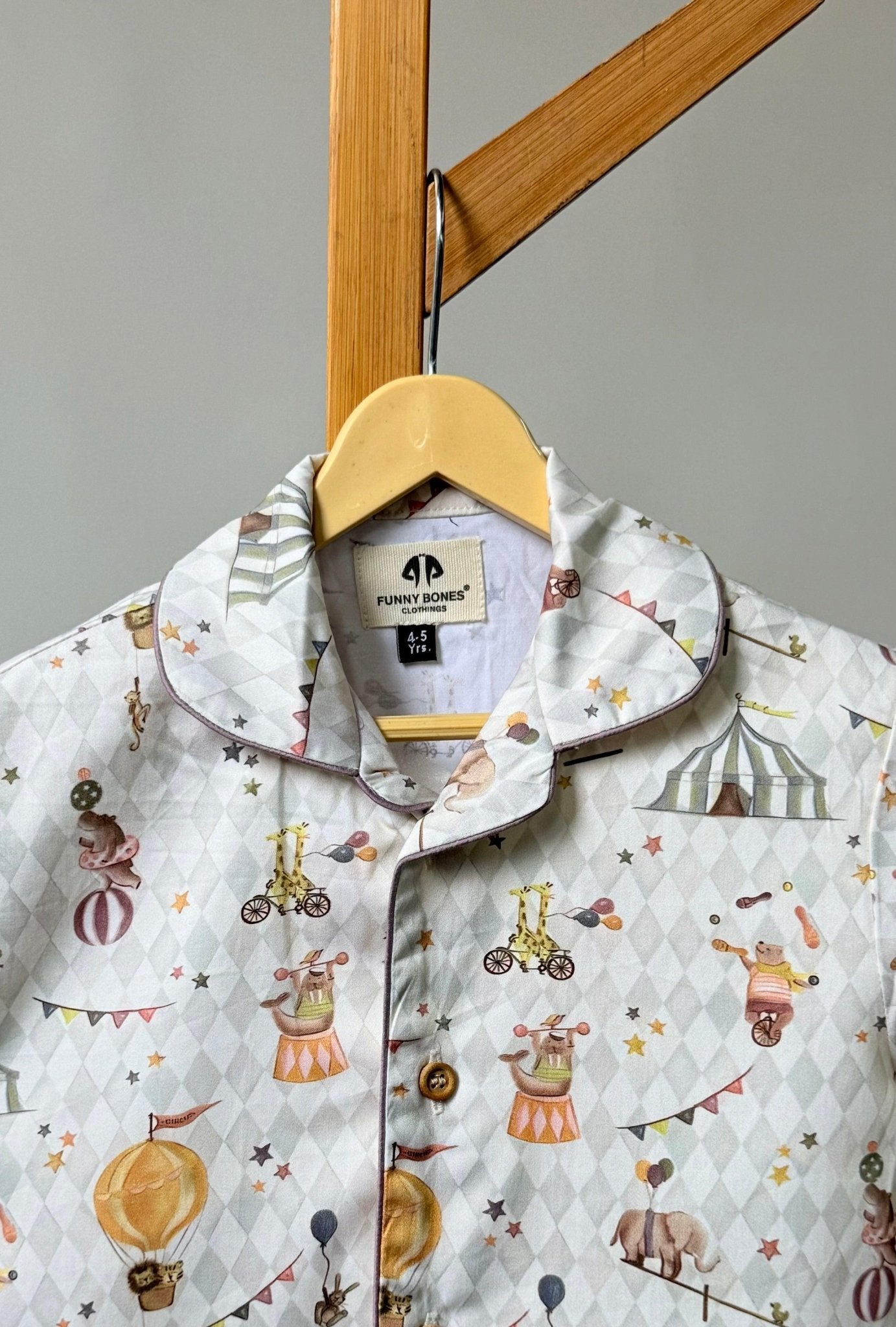 Circus Inspired Premium Italian Cotton Night Suit - Funny Bones Clothings