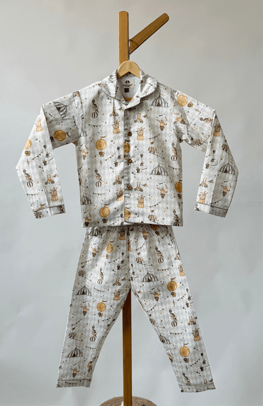 Circus Inspired Premium Italian Cotton Night Suit - Funny Bones Clothings