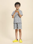 Dino Printed Pure Linen Premium Co-ords - Funny Bones Clothings