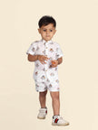 Dog Printed Pure Linen Premium Co-ords - Funny Bones Clothings