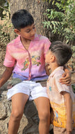 Dreamflight Elephant Printed Pure Linen Shirt - Funny Bones Clothings