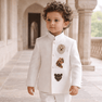 Dynasty of the Wild handwork premium White Jodhpuri Ensemble - Funny Bones Clothings