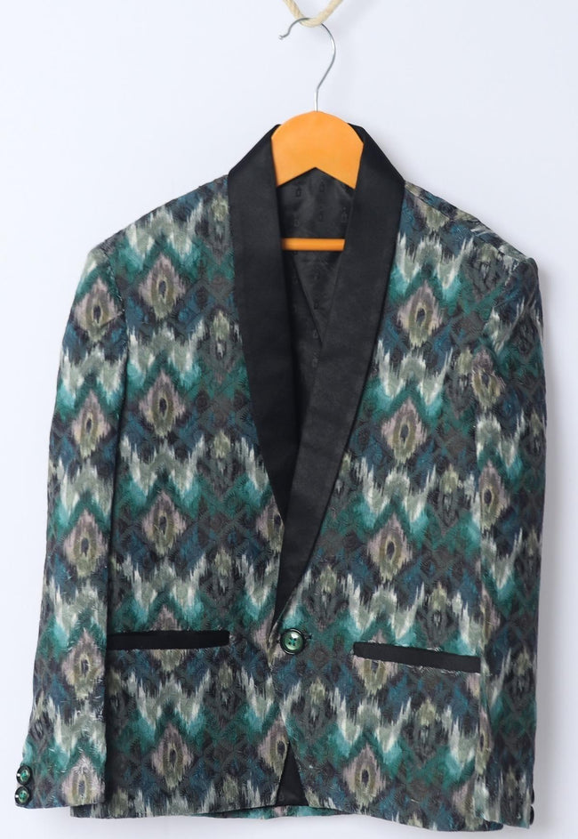 Embroidery Styled Jacquard Blazer Set - Funny Bones Clothings