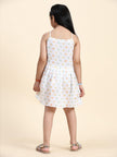 Fireballs Print Pure Linen Dress - Funny Bones Clothings
