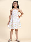 Fireballs Print Pure Linen Dress - Funny Bones Clothings