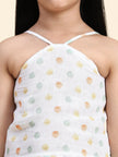Fireballs Print Pure Linen Dress - Funny Bones Clothings