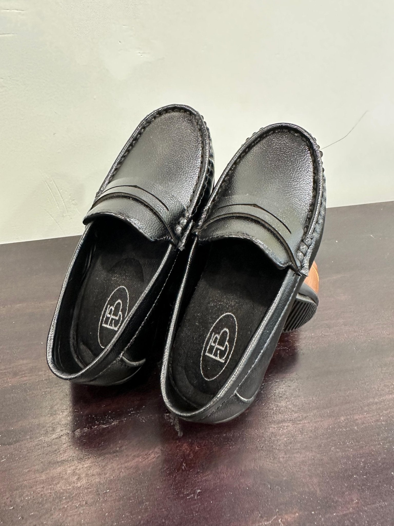 Formal Leather Shoes - Black Colour - Funny Bones Clothings