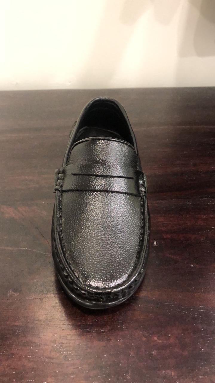 Formal Leather Shoes - Black Colour - Funny Bones Clothings
