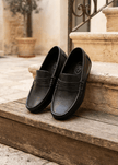 Formal Leather Shoes - Black Colour - Funny Bones Clothings