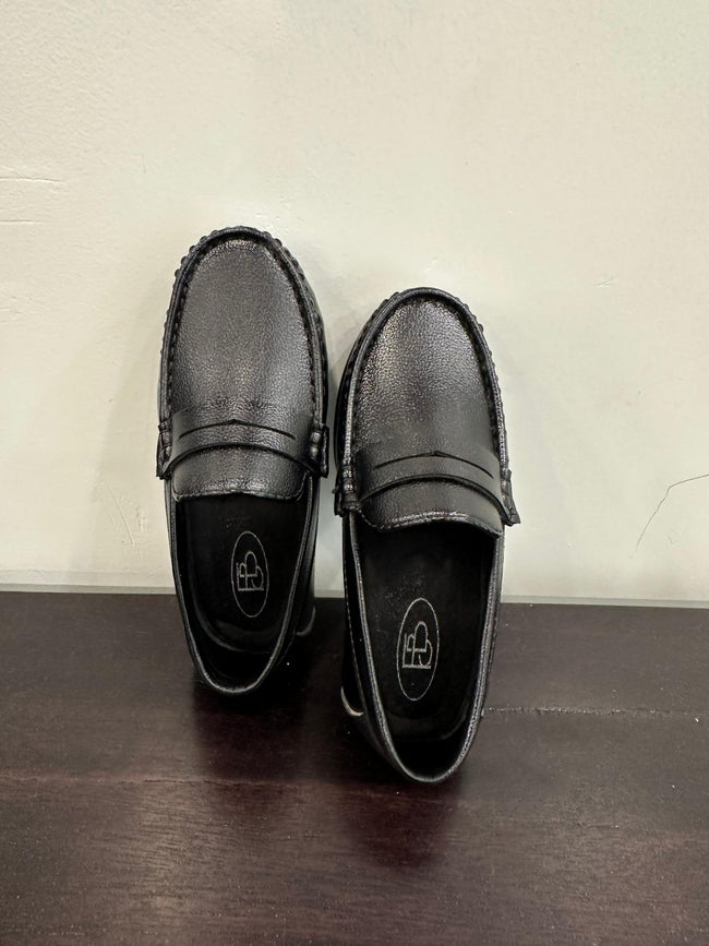 Formal Leather Shoes - Black Colour - Funny Bones Clothings