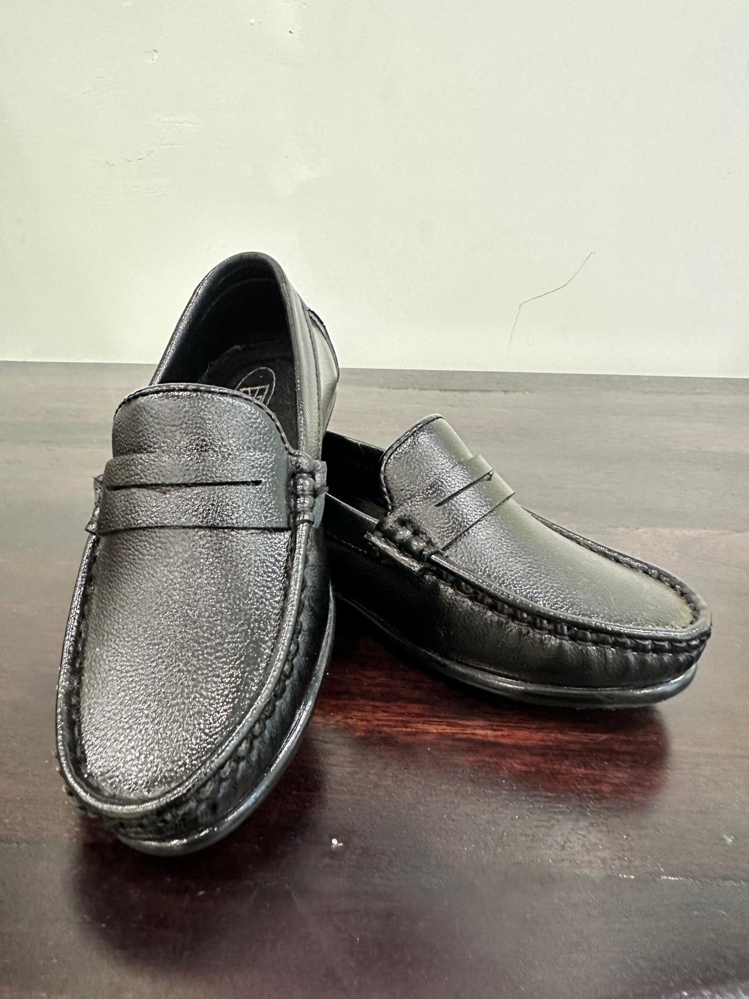 Formal Leather Shoes - Black Colour - Funny Bones Clothings