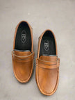 Formal Leather Shoes - Brown Colour - Funny Bones Clothings