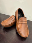 Formal Leather Shoes - Brown Colour - Funny Bones Clothings