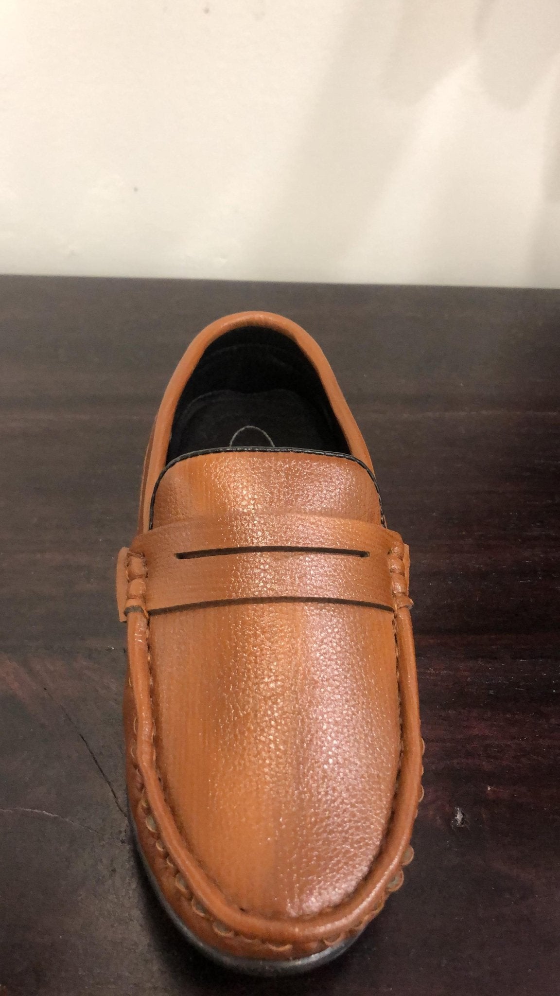 Formal Leather Shoes - Brown Colour - Funny Bones Clothings