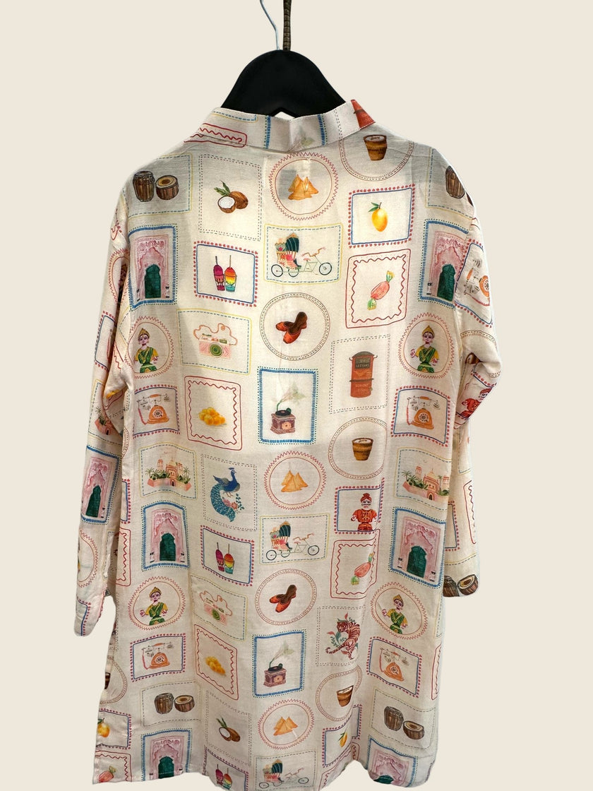 Frames Of Roots Muslin Silk Kurta Pajama Sets - Funny Bones Clothings