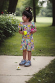 Fruit and Punch Printed Pure Linen Jumpsuit - Funny Bones Clothings