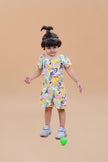 Fruit and Punch Printed Pure Linen Jumpsuit - Funny Bones Clothings