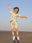 Fruit and Punch Printed Pure Linen Premium Co-ords - Funny Bones Clothings