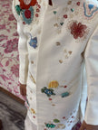FunnyBones Ivory Floral Embroidered Achkan Set – ivory achkan with multicolour bead and sequin florals, view 9