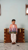 FunnyBones Sunset Storybook Blazer – front view, kids wedding wear
