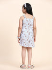 Goose Print Pure Linen Dress - Funny Bones Clothings