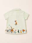 Green Checks Print Pure Bamboo Muslin Cotton Coord Set - Funny Bones Clothings