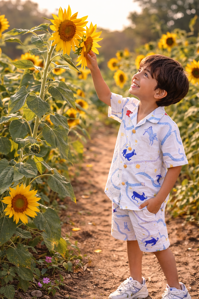 Griffin's Universe Print Premium Linen Coord Set - Funny Bones Clothings