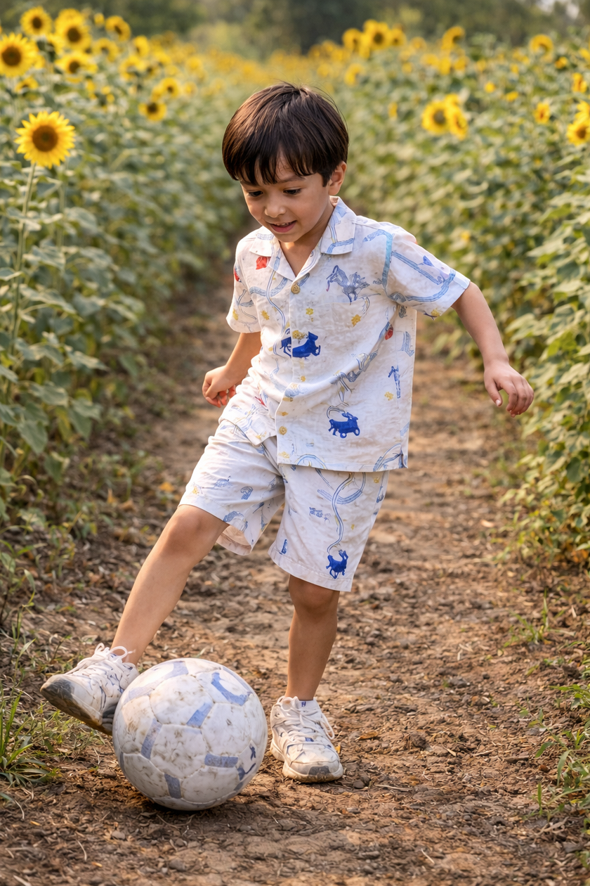 Griffin's Universe Print Premium Linen Coord Set - Funny Bones Clothings