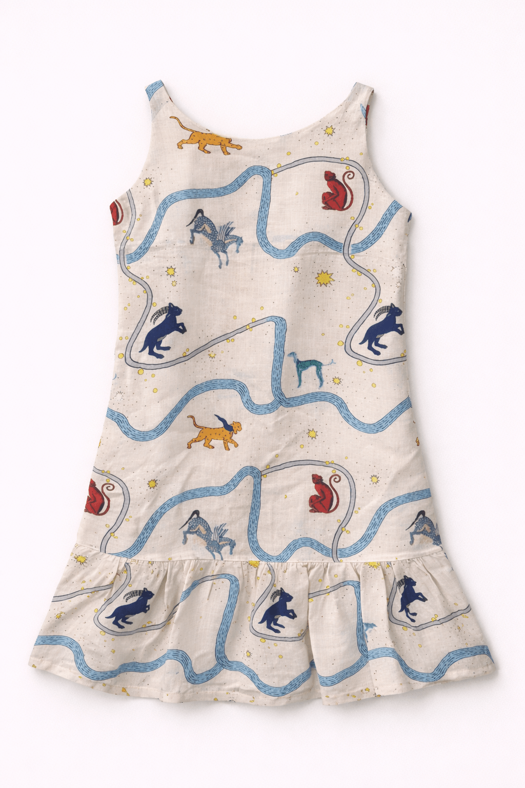 Griffin's Universe Print Premium Linen Dress - Funny Bones Clothings