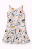 Griffin's Universe Print Premium Linen Dress - Funny Bones Clothings