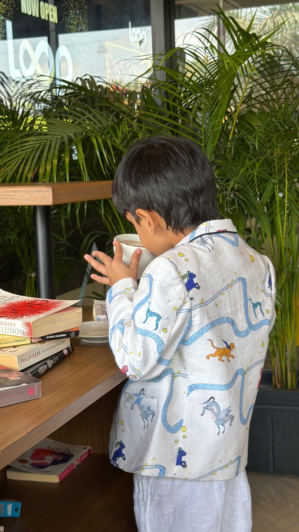 Griffin's Universe Printed Premium Linen Blazer Set - Funny Bones Clothings