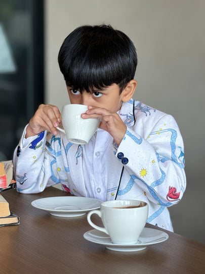 Griffin's Universe Printed Premium Linen Blazer Set - Funny Bones Clothings