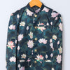 Lotus Printed Satin Bandgala Blazer Set - Funny Bones Clothings