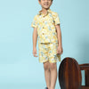 Lemon Print Vestiario's Blend Linen Co-ords - Funny Bones Clothings