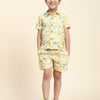 Lemon Print Vestiario's Blend Linen Co-ords - Funny Bones Clothings