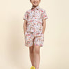 Red Car Print Vestiario's Blend Linen Co-ords - Funny Bones Clothings