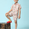Red Car Print Vestiario's Blend Linen Co-ords - Funny Bones Clothings