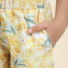 Lemon Print Vestiario's Blend Linen Co-ords - Funny Bones Clothings
